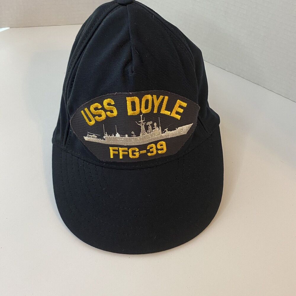 USS DOYLE FFG-39 SnapBack Hat Navy Blue